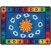 Literacy Sunny Day Learn and Play Kids Rug