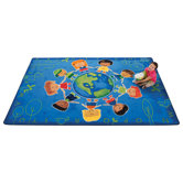 Printed Give The Planet A Hug Kids Rug