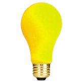 40W Ceramic A19 Incandescent Bulb in Yellow