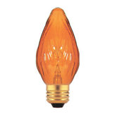 25W Clear Fiesta Style F10 Chandelier Bulb in Amber