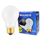 25W Long Life General Service Standard A19 Incandescent Bulb in Frost (Pack of 2)
