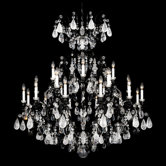 Renaissance Rock Crystal 25 Light Chandelier