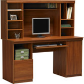 Computer Workcenter with Hutch and Keyboard Tray