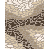 Landscapes River Rocks Beige Rug