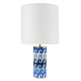 Carnaby 1 Light Waves Small Table Lamp