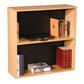 Modular Real 36" H Bookcase in Oak Wood Veneer