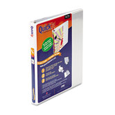 Quick Fit D-Ring View Binder, 0.5" Capacity, White