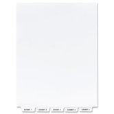 80000 Series Bottom Tab Legal Index Dividers, Label "Exhibit A" - "Exhibit Z"