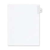 90000 Series Legal Exhibit Index Dividers, Side Tab, Printed "1", 25/Pack
