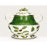 Holly And Berry Gold Cookie Jar