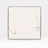 Platinum Wave Square Salad Plate
