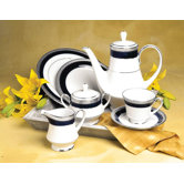 Crestwood Cobalt Platinum Dinnerware Set