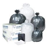 33 Gallon High Density Can Liner, 17 Micron in Clear