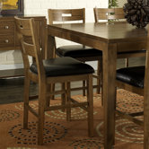 Luxor Ladder Back Counter Height Dining Chair in Modern Cherry