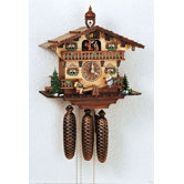 13" Chalet Cuckoo Clock with Tetter-Totter and Dancing Children