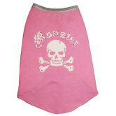Monster Dog Tank in Pink and White