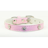 Cross Leather Dog Collar