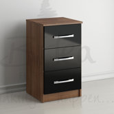 Lynx 3 Drawer Bedside Table