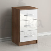 Lynx 3 Drawer Bedside Table