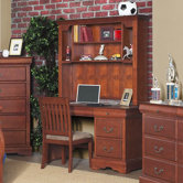 Louis Philippe I Computer Desk with Hutch