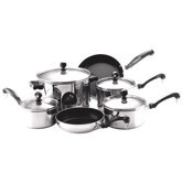 Classic Stainless Steel 10-Piece Cookware Set