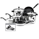 Classic Stainless Steel 15-Piece Cookware Set