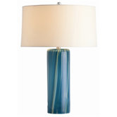 Talia Wavy Stripe Glass Lamp