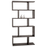 Carmine Limed Oak Veneer Bookshelf