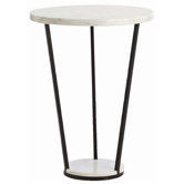 Petra Marble / Iron Side Table