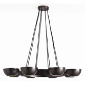 Sorrel 8 Light Iron / Glass Chandelier