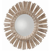 Vendome Hand Carved Solid Wood Starburst Mirror