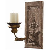 Orleans Hand Carved Solid Wood / Iron Sconce
