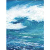 Modern Murals Wave Mural in Multi