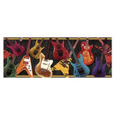 Whimisical Wall Guitar Border in Black