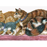 Whimsical Children's Vol. 1 Cat Die-Cut Border in Pink