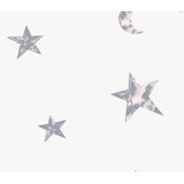 Whimsical Children's Vol. 1 Star Wallpaper in Silver