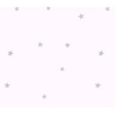 Whimsical Children's Vol. 1 Star Toss Wallpaper in Silver