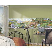 Dinosaur Timeline Mural Style Border