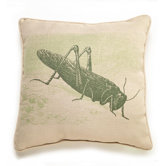 Grasshopper Etching Pillow
