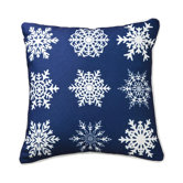 Snowflakes in A Row Pillow