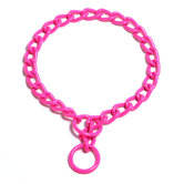 Steel Coated Dog Collar in Pink