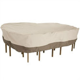 Oval Table and Chair Cover