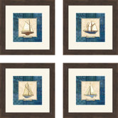 Sailing Framed Art (Set of 4)