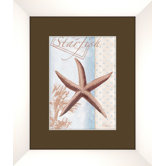Beach Blue B Framed Art