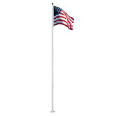 Fiberglass Flag Pole With Traditional Flag