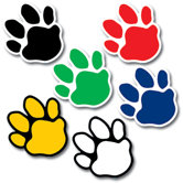 Paw Prints Mini Cut Outs