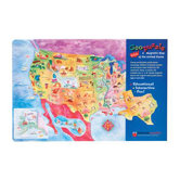 Geopuzzle Magnetic Usa Map 12x18