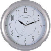 Caliber Ring Case Wall Clock in Silver
