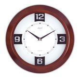 Opal Round Wooden Clock