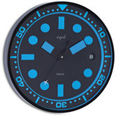 Round Case Clock with Date